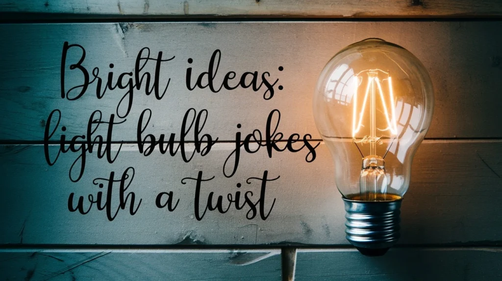 Bright Ideas: Light Bulb Jokes with a Twist