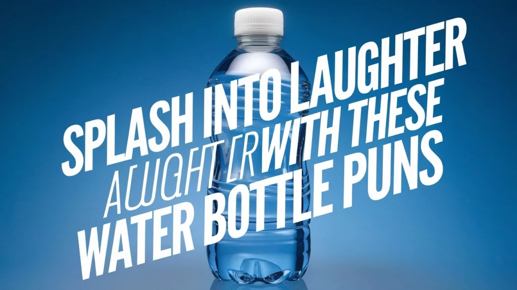 Splash Into Laughter with These Water Bottle Puns