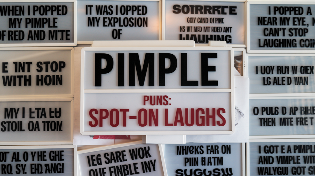 Pimple Puns Spot-On Laughs