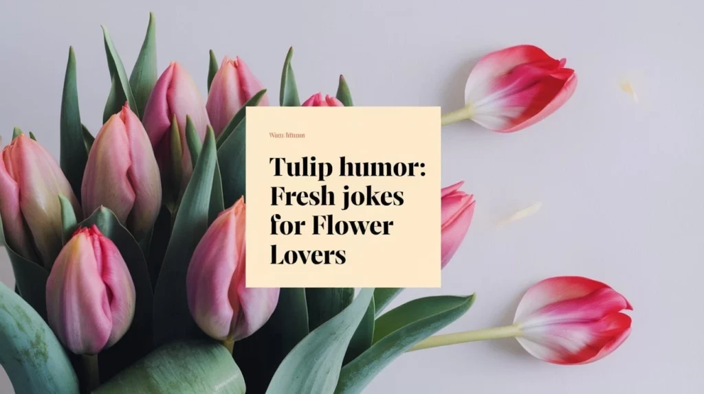 Tulip Humor Fresh Jokes for Flower Lovers