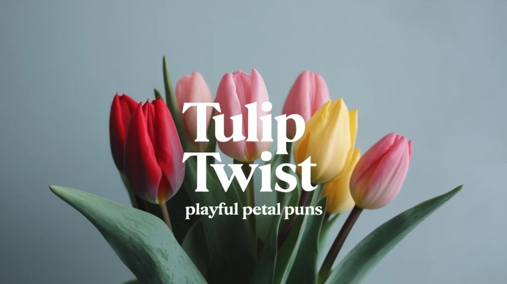 Tulip Twist Playful Petal Puns