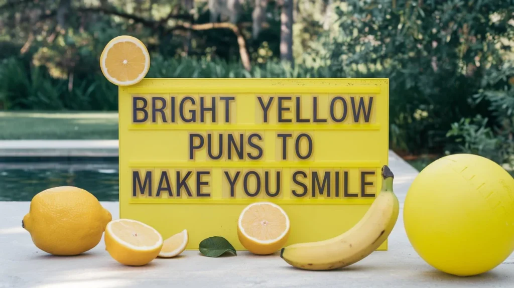 Bright Yellow Puns to Make You Smile