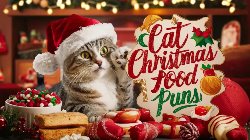 Cat Christmas Food Puns