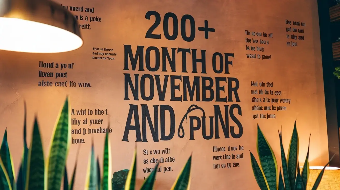 Month of November Jokes and Puns