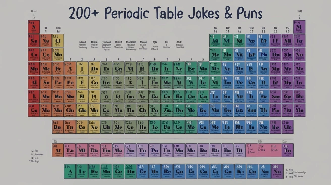 200 Periodic Table Jokes That Will Crack You Up 