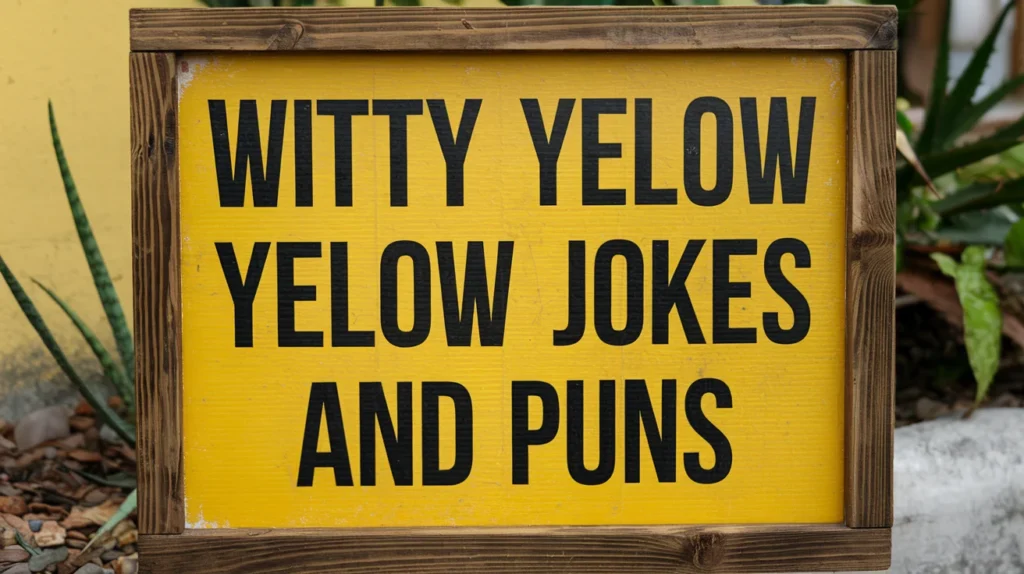 Witty Yellow Jokes and Puns