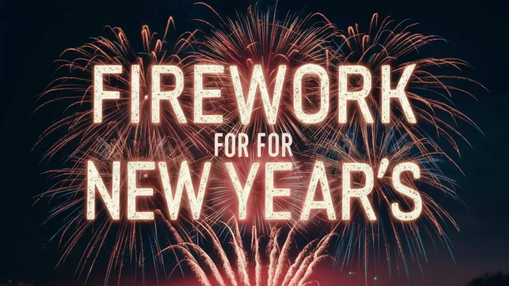 Firework Fun for New Year's