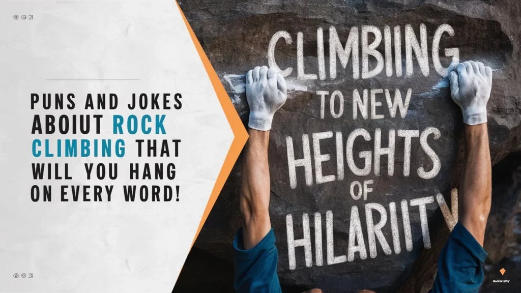 Puns and Jokes About Rock Climbing That Will Make You Hang On Every Word