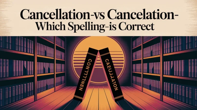 Cancellation vs Cancelation: Which Spelling is Correct?