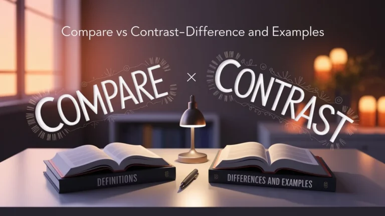 Compare vs Contrast: Definitions, Differences, and Examples