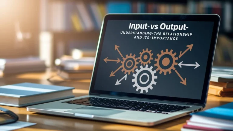 Input vs. Output: Understanding the Relationship and Its Importance