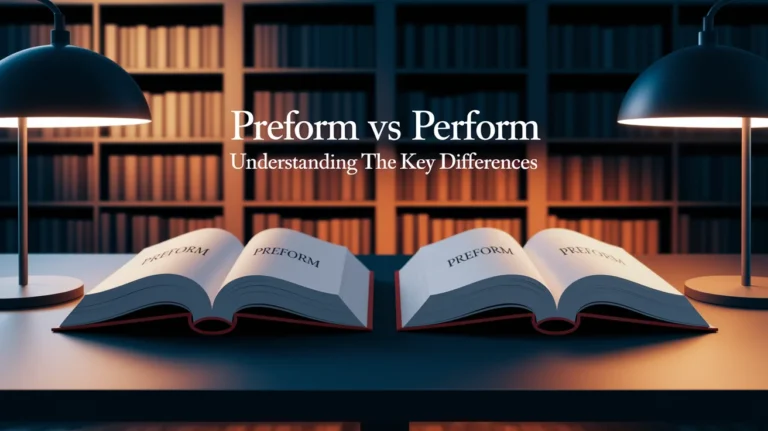 Preform vs. Perform: Understanding the Key Differences