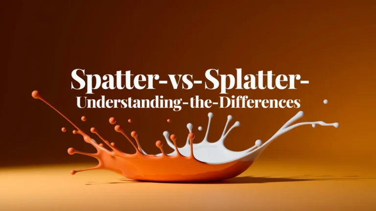 Spatter vs. Splatter: Understanding the Differences