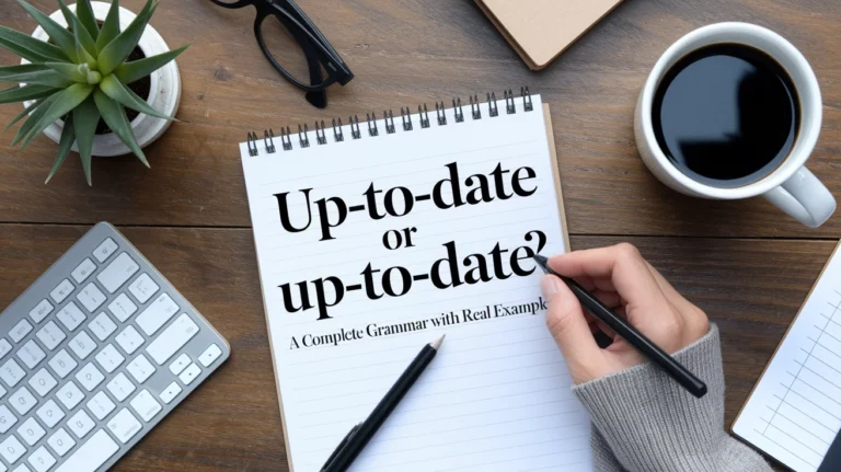 Up to Date or Up-to-Date: A Complete Grammar Guide (With Real Examples)